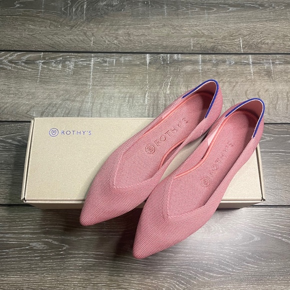 Rothy's Shoes - Rothy's Rosebud Points Pointed Toe Flats Women’s Size 8.5 New